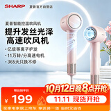 夏普高速吹风机家用轻音等离子大功率不伤发速干学生宿舍便携礼物送女友送礼IB-SP36C-P