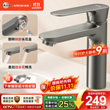 箭牌枪灰面盆水龙头浴室冷热龙头卫生间洗手间厕所洗脸盆水龙头