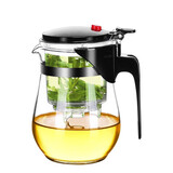 豹霖 飘逸杯玻璃壶冲茶器家用防烫泡茶喝茶内胆过滤沏茶会客加厚 飘逸杯-鼓形500ml-可拆洗