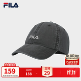 FILA斐乐帽子男女经典复古小脸帽棒球帽夏多彩百搭显脸小软顶 碳银灰-GY XS