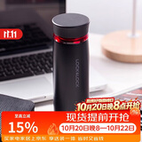 乐扣乐扣（LOCK&LOCK）菲特旋转盖轻量杯保温杯学生商务水杯450ml黑红 LHC4131BKR