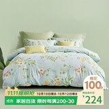 百丽丝床上四件套纯棉100%全棉四件套床品被套床单套件1.5m床