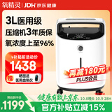 氧精灵3L升医用制氧机家用吸氧机老人专用孕妇便携氧气机323W