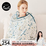 nest designs新生儿纱布包被大方巾 婴儿用品盖毯 宝宝四季浴巾包巾襁褓巾包单 初雪-成人四层大方巾M码143*180cm