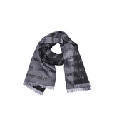 EMPORIO ARMANI阿玛尼大牌时尚男女秋冬季字母保暖围巾礼物 625060CC786 灰色
