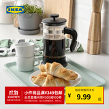 宜家（IKEA）TILLGANG提尔宫恩托盘灰色欧式现代简约北欧风餐厅用 苍绿色托盘37x29cm
