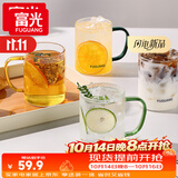 富光玻璃杯水杯子茶杯具凉水杯牛奶啤酒果汁杯子耐高温马克杯家居馆