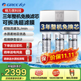 格力（GREE） 3年免换芯净水器家用直饮RO反渗透净水机自来水过滤器WTE-PC16-5X608A