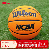 Wilson威尔胜NCAA官方赛事用球复刻版成人标准PU室内室外通用7号篮球