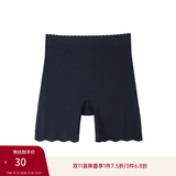 纤莉秀大码女装防走光不卷边安全裤丝滑轻薄无痕裸感打底裤秋新款1730 黑色 3XL