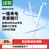 绿联电容笔触控笔【一插即充】适用26年Pro/Air 8/Mini/iPad11苹果平板触屏iPad笔手写笔Pencil