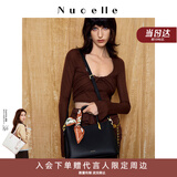 纽芝兰（NUCELLE）妈妈手提包包红色新娘结婚包大容量单肩斜挎包新年情人节生日礼物