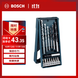 博世（BOSCH）Mini钻头+批头套装木材石材钻孔适配起子机冲击钻电钻（15支装）