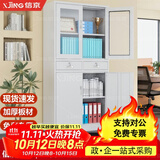 信京文件柜铁皮柜办公室资料档案柜加厚钢制财务凭证柜中二斗0.5mm