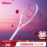 Wilson威尔胜轻量大拍面舒适粉白休闲网球拍BURN PINK   WR087910U2