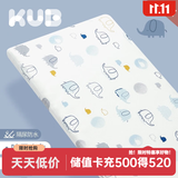 可优比（KUB）婴儿床床笠针织隔尿宝宝床儿童床罩床笠 隔尿款-【哈尼小象】针织全棉 100*56cm