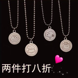 琇涵【免费刻字】定制史努比情侣款项链男女学生可爱小熊卡通项链少女心土酷风蹦迪情侣项链一对项链 查理