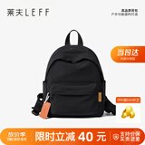 莱夫户外帽檐包女大学生休闲帆布书包11英寸时尚百搭双肩包生日礼物