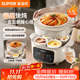 苏泊尔（SUPOR）电炖锅  隔水炖锅炖汤盅煲汤锅 燕窝炖盅婴儿煮粥 电炖盅4.5L家用上蒸下炖微压电炖锅DZ25YC891