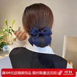 向晚发夹头花蝴蝶结发夹女头花职业护士发网套高级银行发套女生日礼物