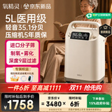 氧精灵5L升医用制氧机家用老人吸氧机孕妇氧气机带雾化