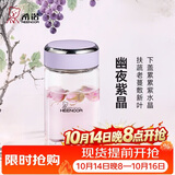 希诺单层玻璃杯2026新款花茶杯透明高颜值水杯女家用便携泡茶杯子