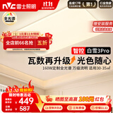 雷士（NVC）吸顶灯客厅灯大主灯卧室灯具高端led全光谱护眼白雪3Pro智能款
