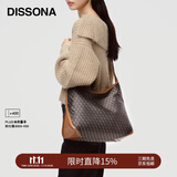 DISSONA【董洁同款】迪桑娜幸运锦囊女包hobo包单肩腋下包礼物 棕色-大号