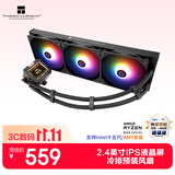 利民（thermalright）Frozen Warframe 420 BLACK ARGB 寒冰装甲 一体式水冷散热器IPS液晶屏 FW420 BLACK ARGB