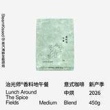 治光师 香料地午餐 丁香肉桂 中烘焙意式拼配精品阿拉比卡咖啡豆450g
