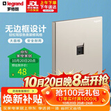 罗格朗（LEGRAND）开关插座面板 仕典米兰金无边框 一位电脑/网络插座（超五类）