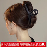 向晚发夹发卡高级感简约发夹后脑勺鲨鱼夹亚克力抓夹女发饰生日礼物女