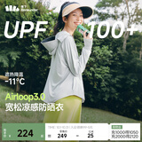 蕉下（beneunder）防晒衣女防晒服出行宽松透气2026年春季户外运动百搭AL417情人节 浅炭灰 均码 加大