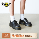 马丁博士（Dr.Martens）1461 Quad新款明星同款松糕厚底增高单鞋 黑色 36