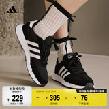 adidas RUN 60s 2.0复古休闲舒适跑步鞋男女阿迪达斯官方轻运动 黑/白   38