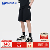 斐乐【章昊同款】短裤｜FILA FUSION潮牌男女针织五分中裤 【男】正黑色-BK S