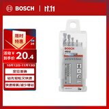 博世（BOSCH）电钻高速金属钢麻花钻头合金钢铝合金金属钻孔2/3/4/5/6mm(5件套)