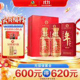 古井贡酒 年三十仁 烤麦香型白酒 52度 500mL*2瓶 双瓶装 过节送礼