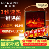 WeWarm【UV除菌99.9%】壁炉取暖器家用暖风机仿真炭火电暖器室内外大面积速热冷暖风机轻音节能1908NUV