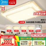 美的（Midea）LED吸顶灯现代轻奢客厅餐厅灯具仿水晶灯饰包安装