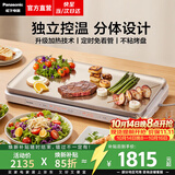 松下（Panasonic）【焕新补贴】【抖音同款】聚嗨盘多功能料理锅电烤盘家用烤肉烤鱼专用盘烧烤火锅一体家用聚嗨锅M1 【独立控温 | 不挑锅具】M1