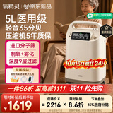 氧精灵5L升医用制氧机家用老人吸氧机孕妇氧气机带雾化