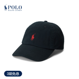 Polo Ralph Lauren 拉夫劳伦 男女同款 经典款棉质卡其布棒球帽RL52487 001-黑色 ONE