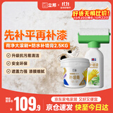 立邦墙面修复补墙膏荷净补墙漆防水防霉抗菌腻子膏白色 500g+2.5kg