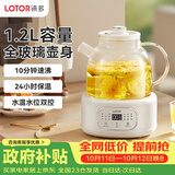 LOTOR徕多养生壶全玻璃养生壶1.2升迷你烧水壶保温一体全自动恒温调奶器电热水壶小型煮茶器