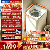 海尔（Haier）5公斤洗衣机波轮直驱变频全自动一级能效迷你洗衣机小型家用婴儿儿童洗衣机电离除菌羊毛洗神童 新品5kg丨直驱变频丨专研滤毛洗丨小神童B288