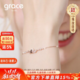 Grace Girl蝴蝶手链女玫瑰金色小众银首饰简约珠宝纪念日生日礼物送女友