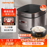 九阳（Joyoung）5升大容量4~5人家用智能微压电饭煲电饭锅大火力柴火饭多功能焖煮不粘内胆方煲50FZ821