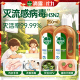 滴露（Dettol）消毒液750ml*2除螨杀菌混洗无忧 家居地板消毒