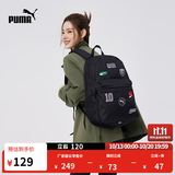 彪马（PUMA）户外旅行轻便大容量双肩背包男女运动学生书包079194 黑色-01 OSFA/均码
